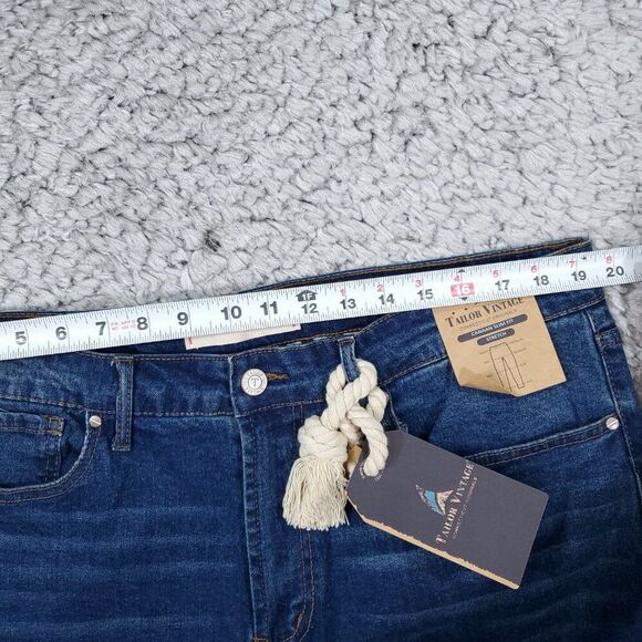 Tailor Vintage Canaan Slim Fit Stretch Jeans Men's Size 36 x 32 Blue Houston - Picture 6 of 9